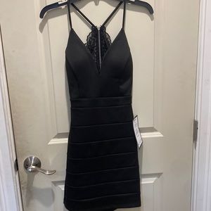 Black mini dress; Size:M